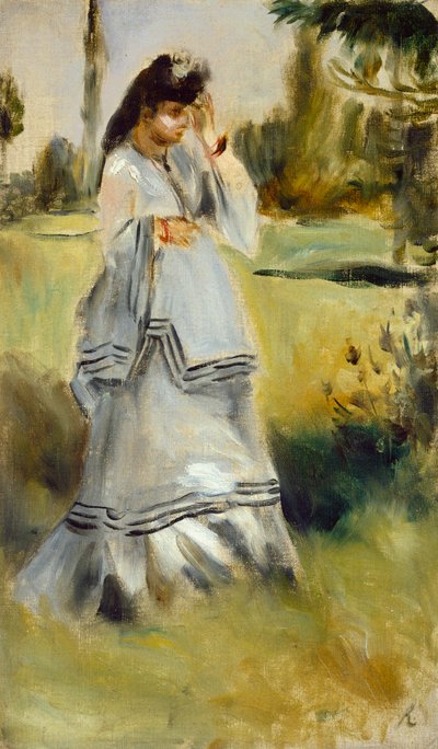Woman in a Park, 1866 by Pierre Auguste Renoir